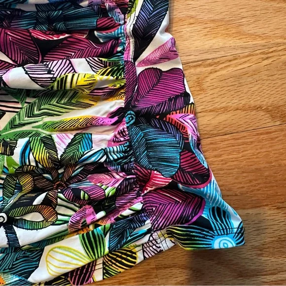 La Blanca Multicolor Patterned Swim Top Sz 12 - Picture 4 of 10